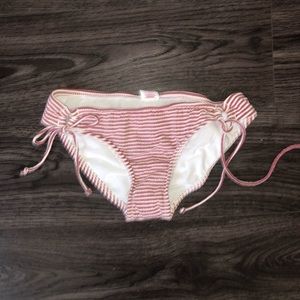 Xhilaration S Red Striped Bikini Bottom